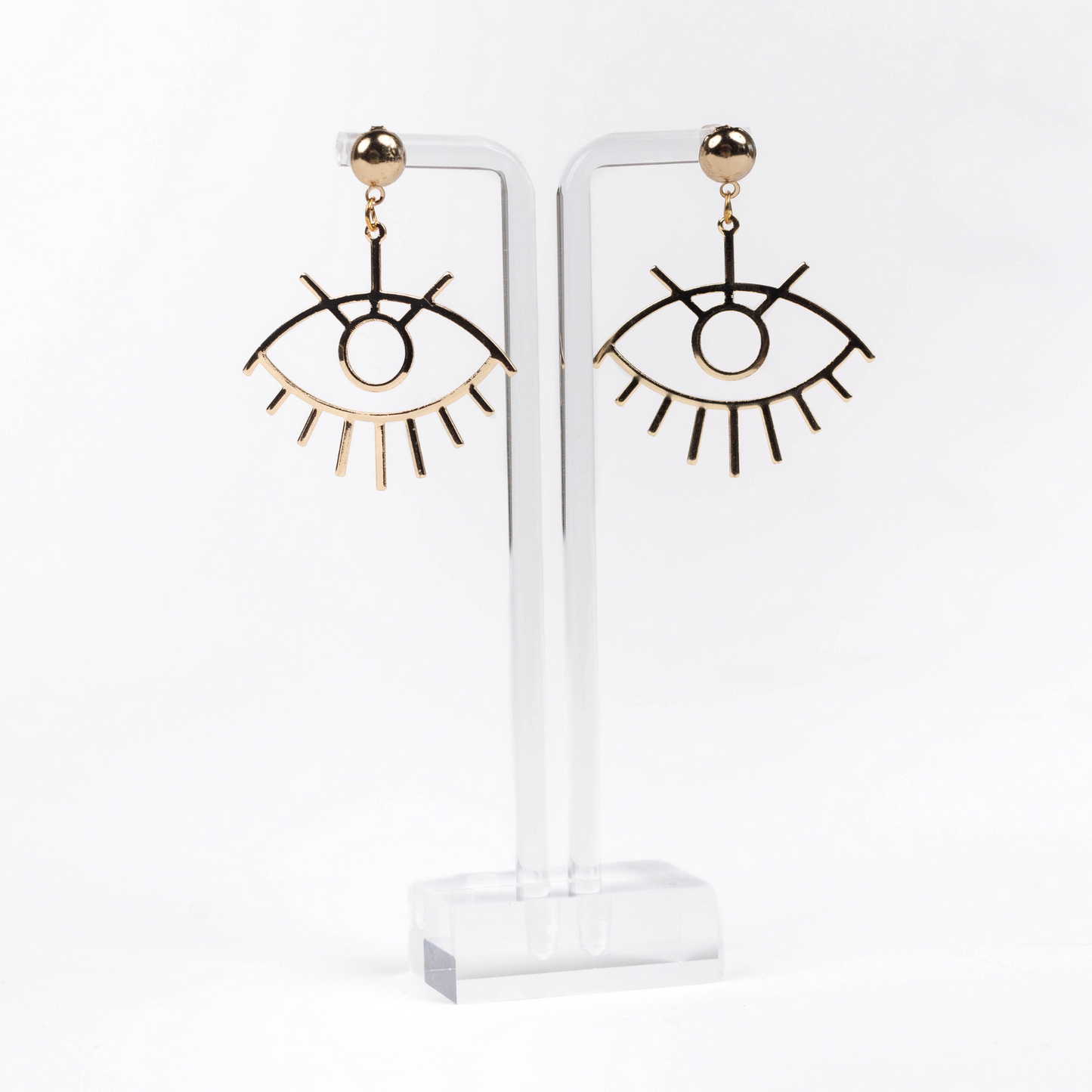 Gold Evil Eye Earrings