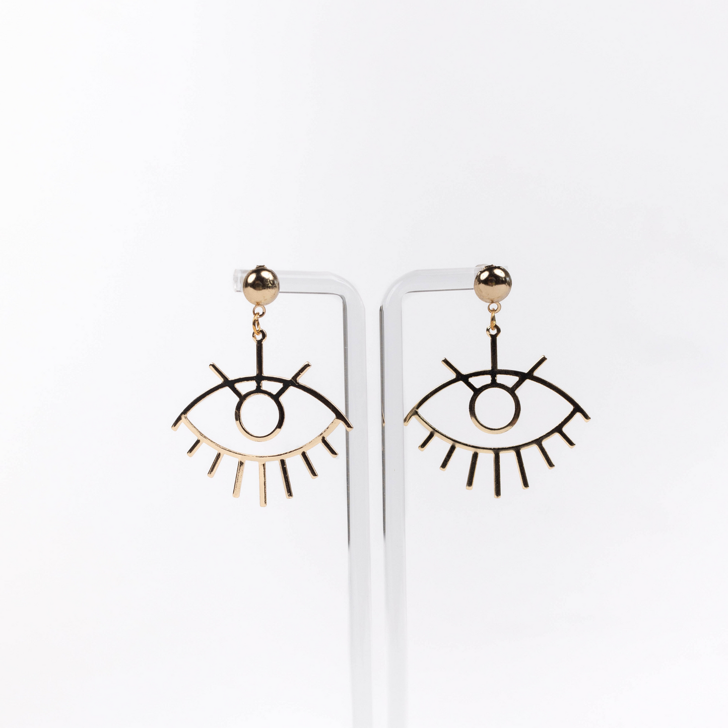Gold Evil Eye Earrings
