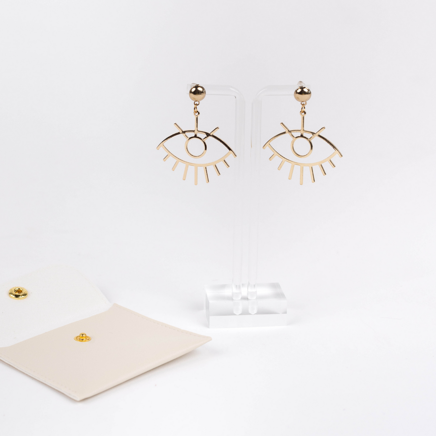 Gold Evil Eye Earrings