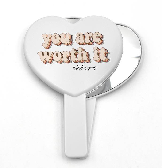 Heart Hand Held Mirror